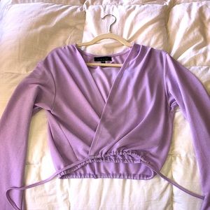 Violet Blue Blush Tie Top, M, Very Soft